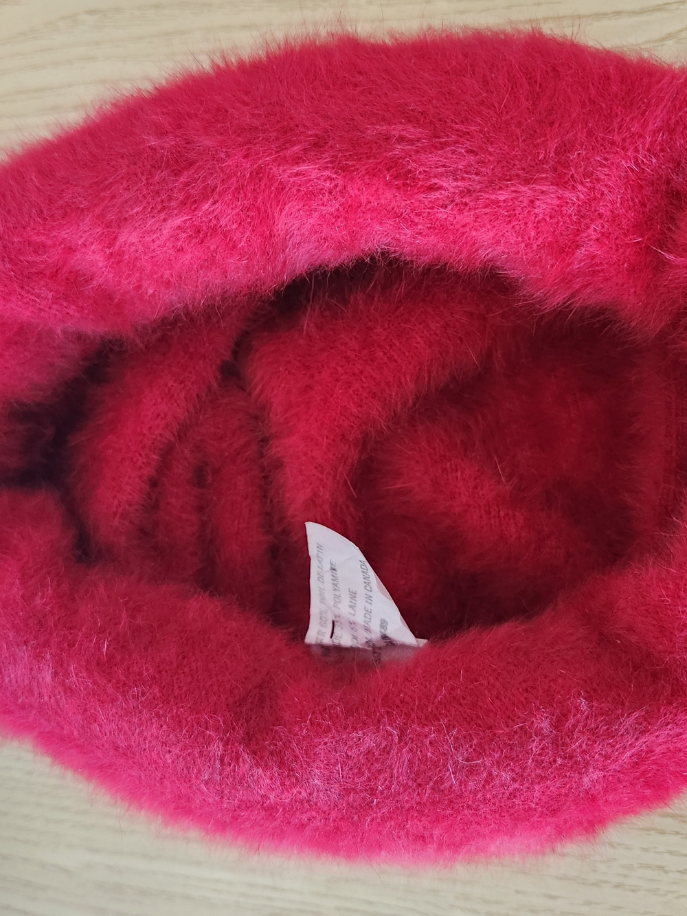 Plush Red Rabbit Hair Hat - Picture 4 of 5